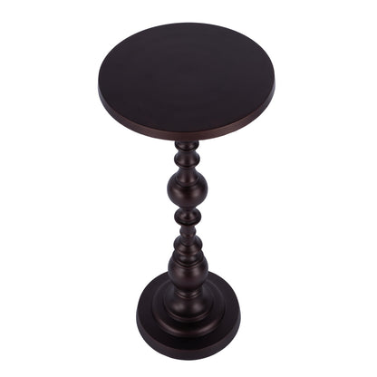 Butler Specialty Company - Darien Outdoor 10 in. Round Metal Pedestal Side Table, Bronze - 4324471