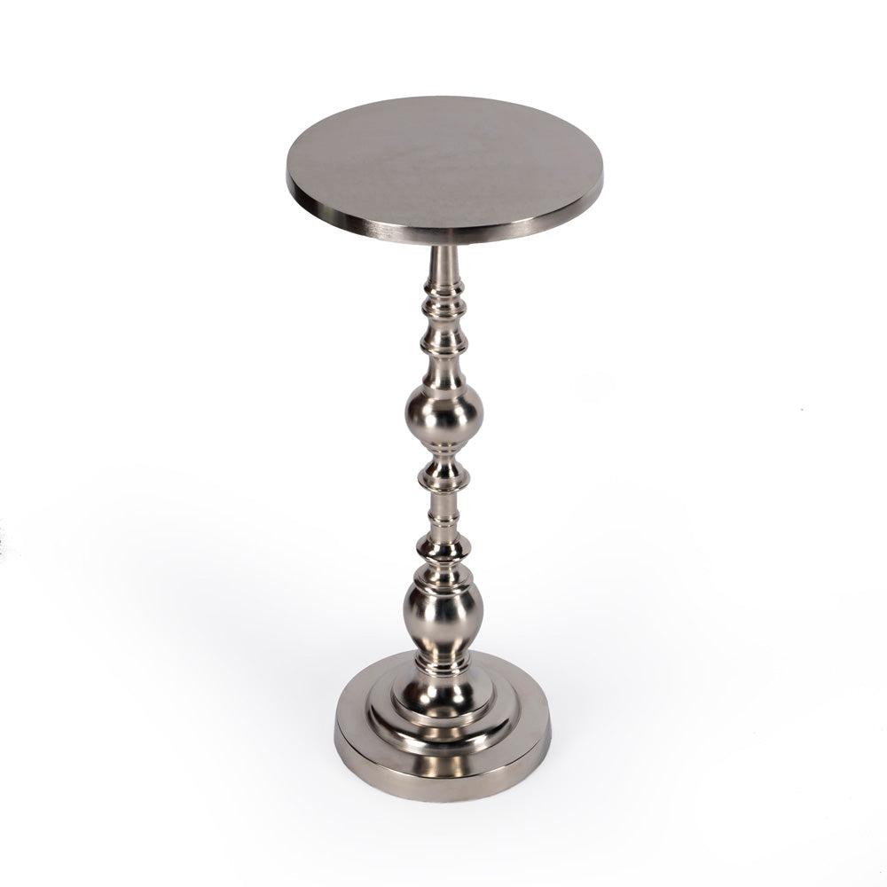 Butler Specialty Company - Darien 10 in. Round Indoor Metal Pedestal Side Table, Bronze - 4324220
