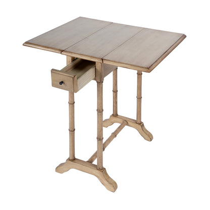 Butler Specialty Company - Darrow 24 in. W Rectangular Wood 1 Drawer Drop-Leaf Side Table, Beige - 2334424