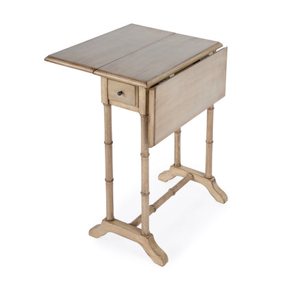 Butler Specialty Company - Darrow 24 in. W Rectangular Wood 1 Drawer Drop-Leaf Side Table, Beige - 2334424