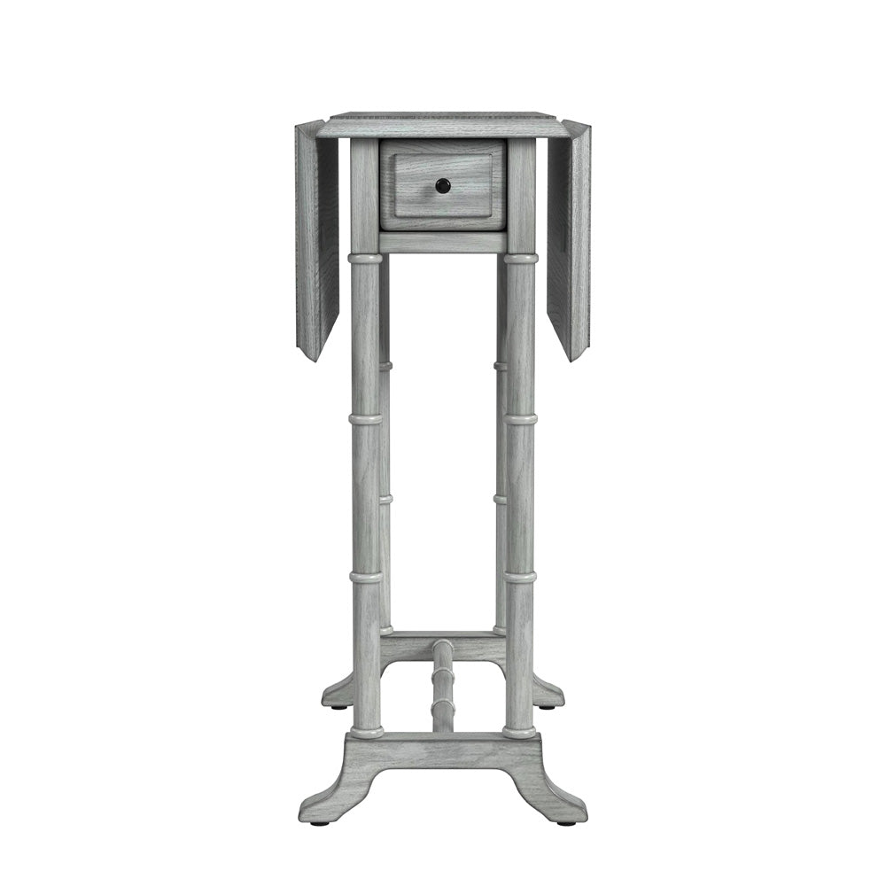 Butler Specialty Company - Darrow 24 in. W Rectangular Wood 1 Drawer Drop-Leaf Side Table, Gray - 2334418