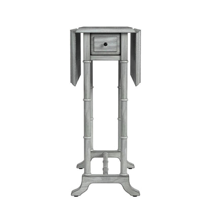 Butler Specialty Company - Darrow 24 in. W Rectangular Wood 1 Drawer Drop-Leaf Side Table, Gray - 2334418