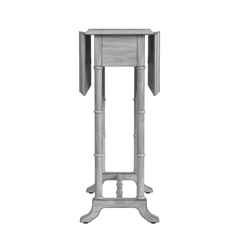 Butler Specialty Company - Darrow 24 in. W Rectangular Wood 1 Drawer Drop-Leaf Side Table, Gray - 2334418