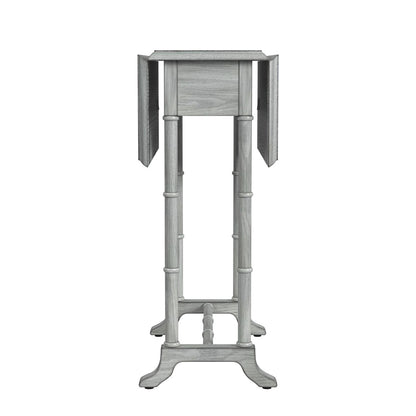 Butler Specialty Company - Darrow 24 in. W Rectangular Wood 1 Drawer Drop-Leaf Side Table, Gray - 2334418