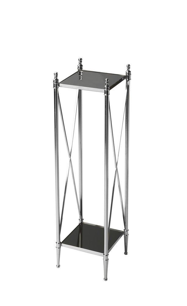 Butler Specialty Company - Deidre 9.25 in. W Square Glass & Metal Pedestal Plant Stand, Multi-Color - 2864220