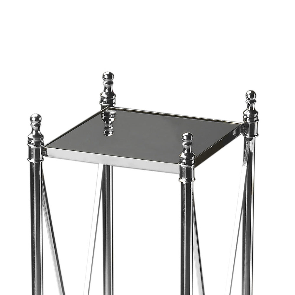Butler Specialty Company - Deidre 9.25 in. W Square Glass & Metal Pedestal Plant Stand, Multi-Color - 2864220