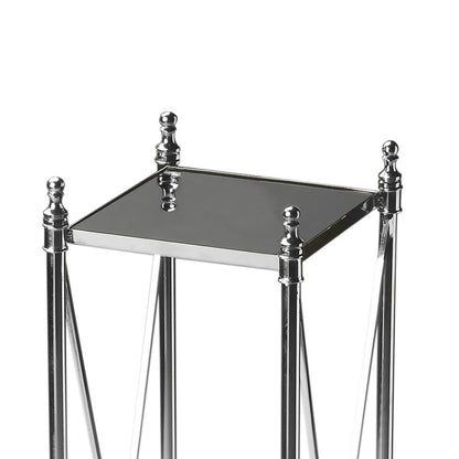 Butler Specialty Company - Deidre 9.25 in. W Square Glass & Metal Pedestal Plant Stand, Multi-Color - 2864220