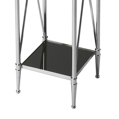 Butler Specialty Company - Deidre 9.25 in. W Square Glass & Metal Pedestal Plant Stand, Multi-Color - 2864220