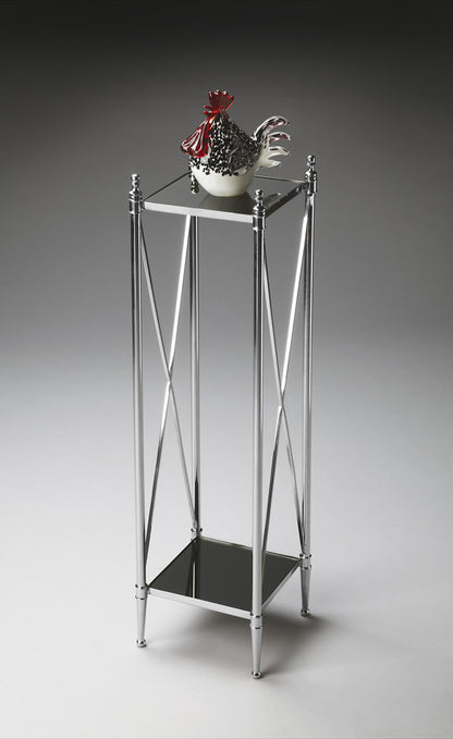 Butler Specialty Company - Deidre 9.25 in. W Square Glass & Metal Pedestal Plant Stand, Multi-Color - 2864220