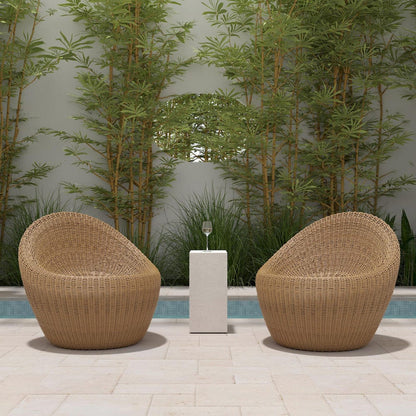 Butler Specialty Company - Delmar Indoor/Outdoor Rattan Nest Chair, Natural - 5723447 view 6