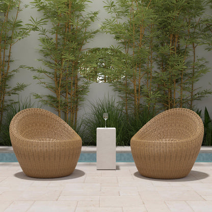 Butler Specialty Company - Delmar Indoor/Outdoor Rattan Nest Chair, Natural - 5723447