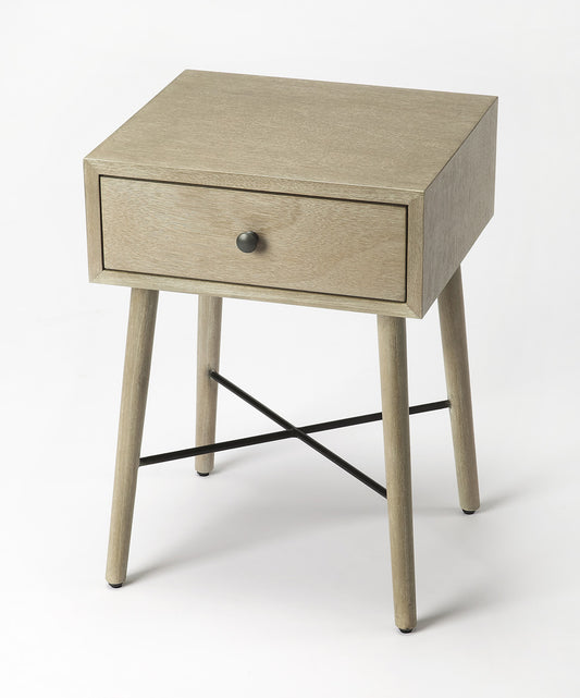 Butler Specialty Company - Delridge Nightstand, Gray, Tan/Beige - 3791140_CLOSEOUT