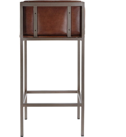 Butler Specialty Company Dennis 31 in. Seat Height Leather and Iron Accent Stool  - Brown - 5907344 view 4