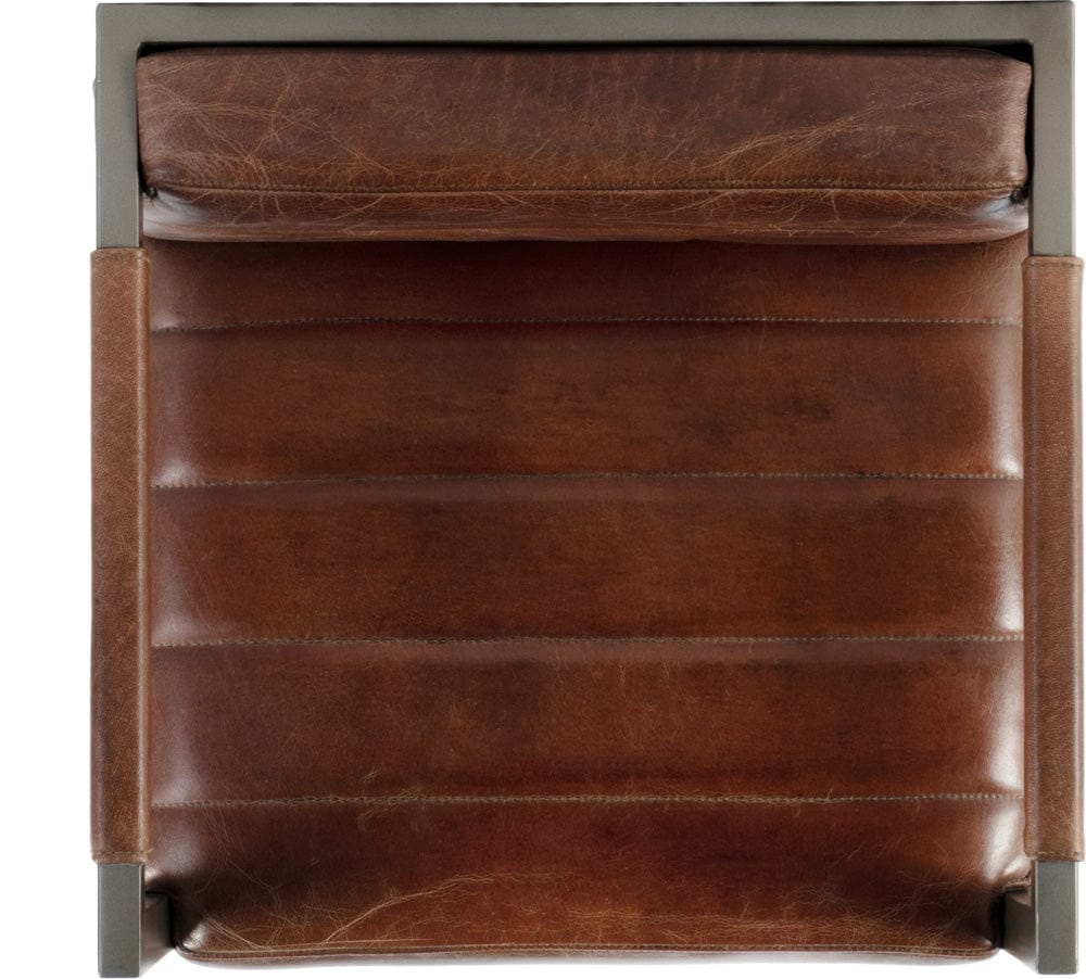 Butler Specialty Company Dennis 31 in. Seat Height Leather and Iron Accent Stool  - Brown - 5907344 view 5
