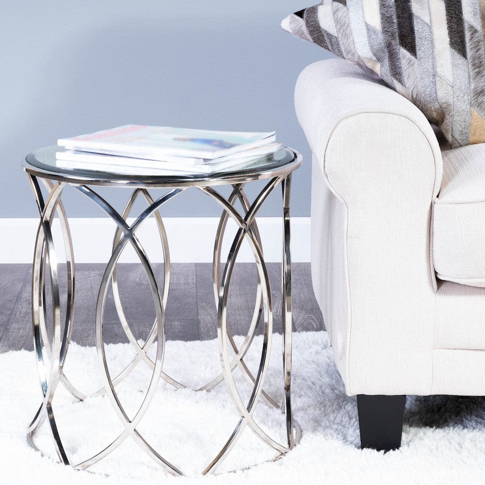 Butler Specialty Company - Desiree Mirrored End Table, Silver - 5320025 view 7