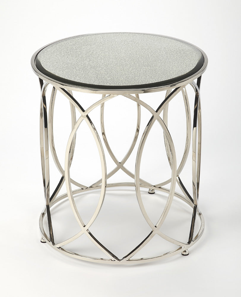 Butler Specialty Company - Desiree Mirrored End Table, Silver - 5320025