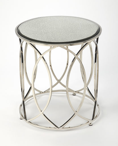 Butler Specialty Company - Desiree Mirrored End Table, Silver - 5320025