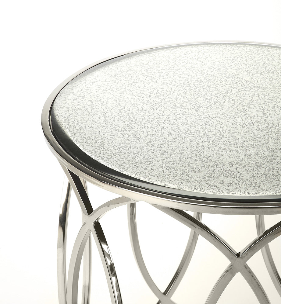 Butler Specialty Company - Desiree Mirrored End Table, Silver - 5320025