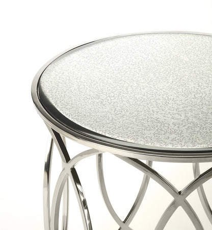 Butler Specialty Company - Desiree Mirrored End Table, Silver - 5320025