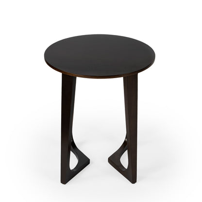 Butler Specialty Company - Devin 19.5 in. W Round Wood Side Table, Dark Brown - 2040140