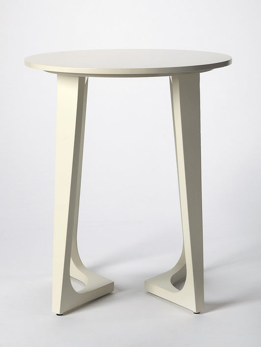 Butler Specialty Company - Devin 19.5 in. W Round Wood Side Table, White - 2040288