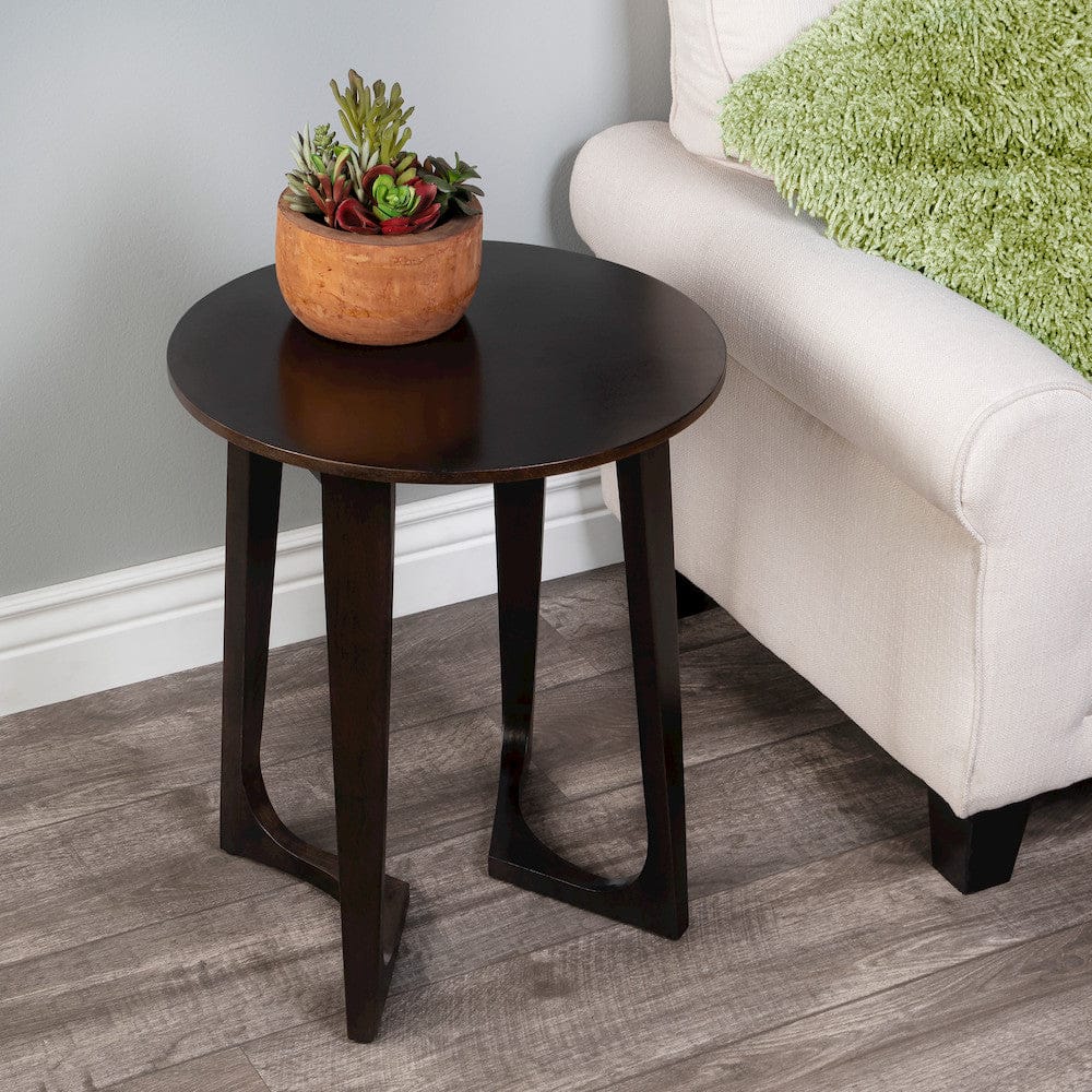 Butler Specialty Company - Devin 19.5 in. W Round Wood Side Table, Dark Brown - 2040140 view 6