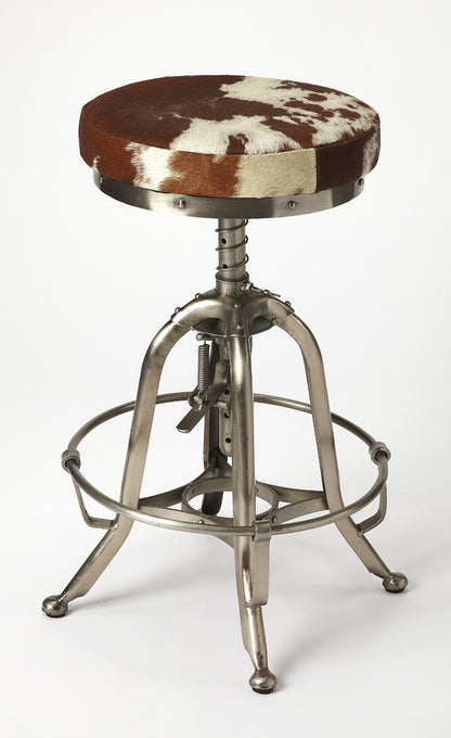 Butler Specialty Company - Donovan Hair-On-Hide 22" Bar Stool, Multi-Color - 5240373