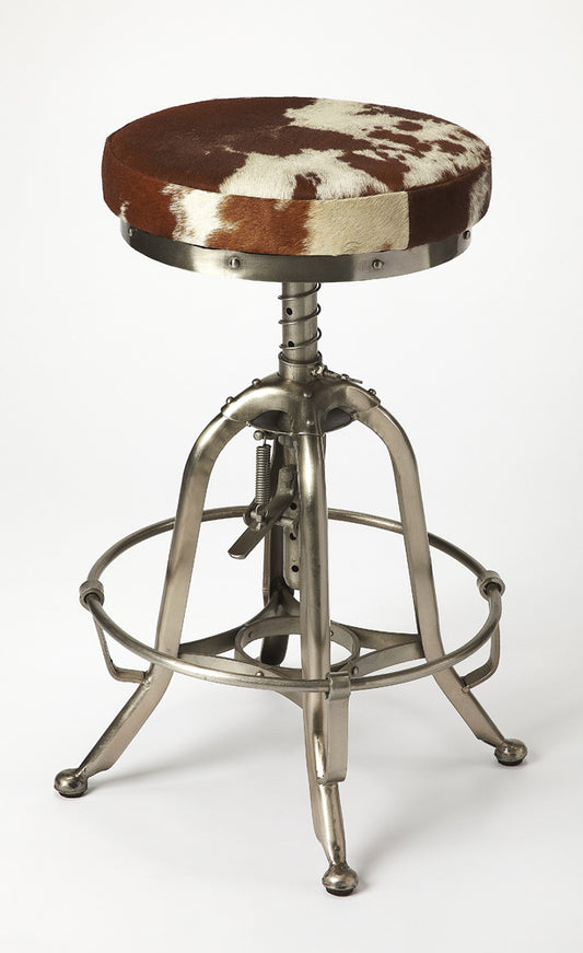 Butler Specialty Company - Donovan Hair-On-Hide 22" Bar Stool, Multi-Color - 5240373