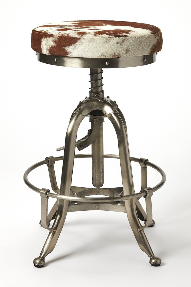 Butler Specialty Company - Donovan Hair-On-Hide 22" Bar Stool, Multi-Color - 5240373