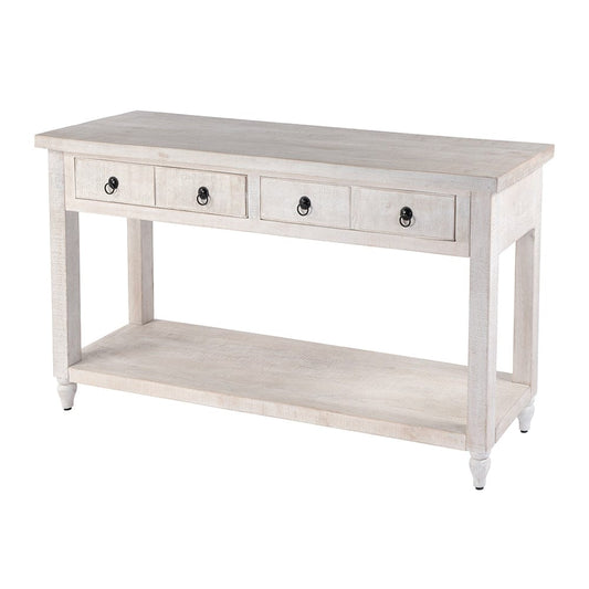 Butler Specialty Company - Dorothy 54 in. W Rectangular Solid Wood 2 Drawer Console Table w Open Lower Shelf, Gray - 5863329 View 1