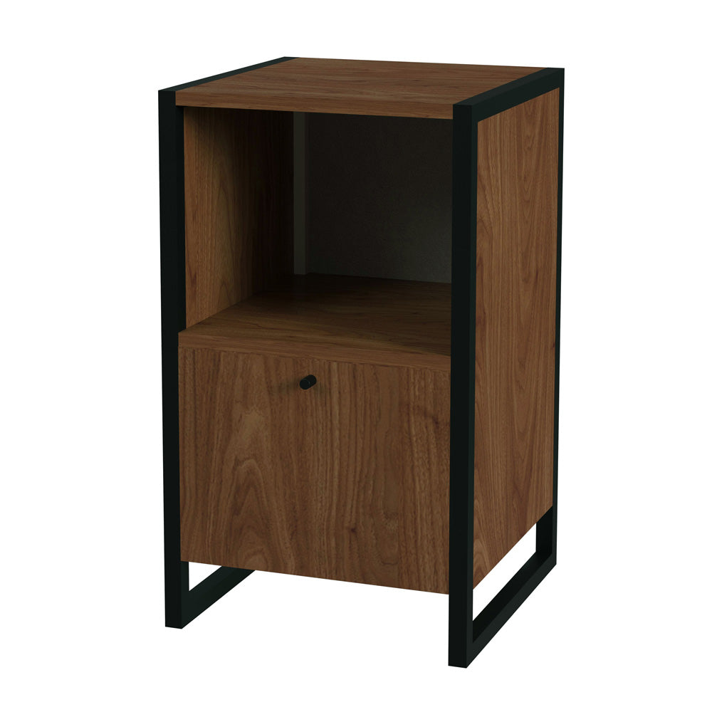 Butler Specialty Company - Drake 17 in. W Rectangular Wood & Metal 1 Drawer File Cabinet, Medium Brown - 5577421_CLOSEOUT