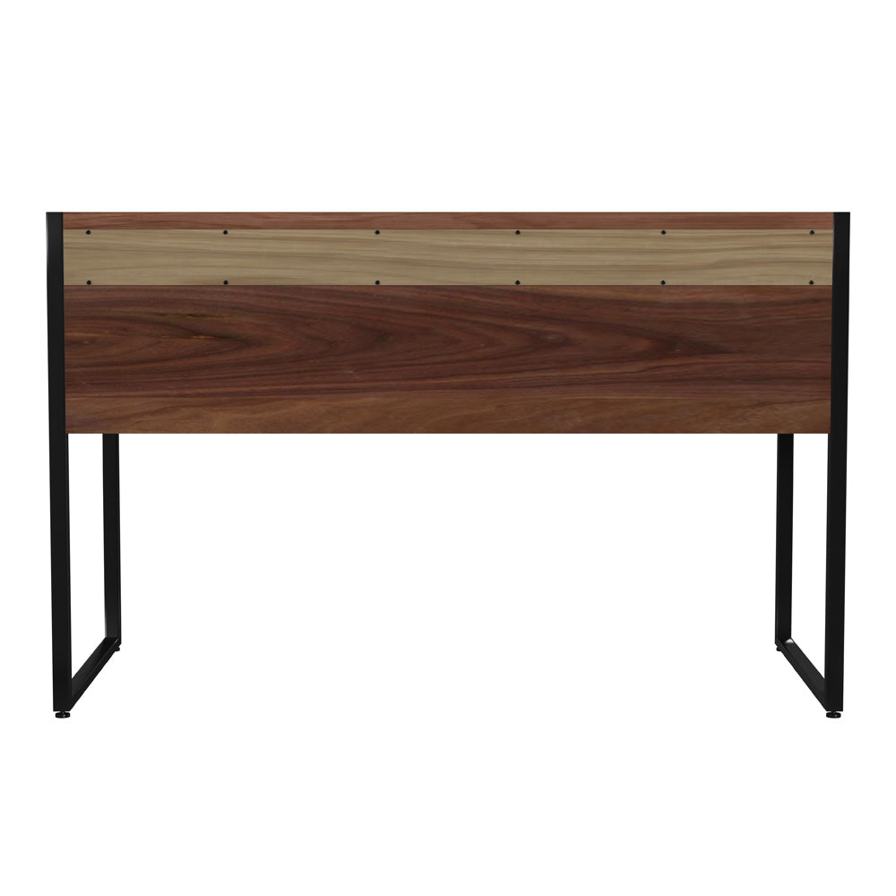 Butler Specialty Company - Drake 47 in. W Rectangular Wood & Metal 2 Drawer Writing Desk, Medium Brown - 5574421