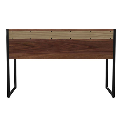 Butler Specialty Company - Drake 47 in. W Rectangular Wood & Metal 2 Drawer Writing Desk, Medium Brown - 5574421