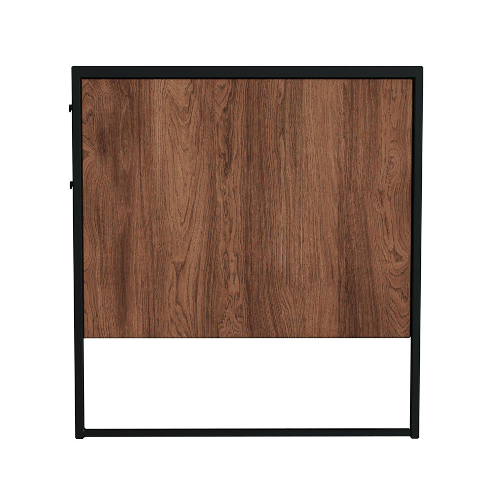 Butler Specialty Company - Drake 64 in. W Rectangular Wood & Metal 2 Drawer Writing Desk, Medium Brown - 5573421