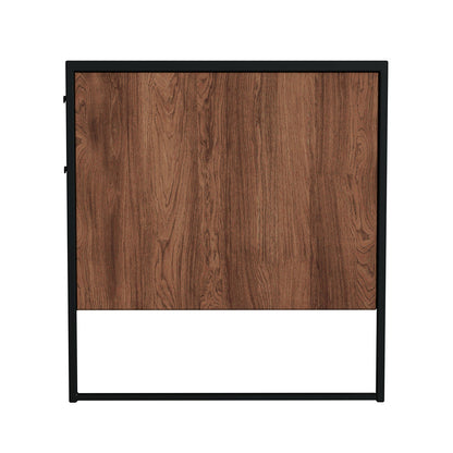 Butler Specialty Company - Drake 64 in. W Rectangular Wood & Metal 2 Drawer Writing Desk, Medium Brown - 5573421