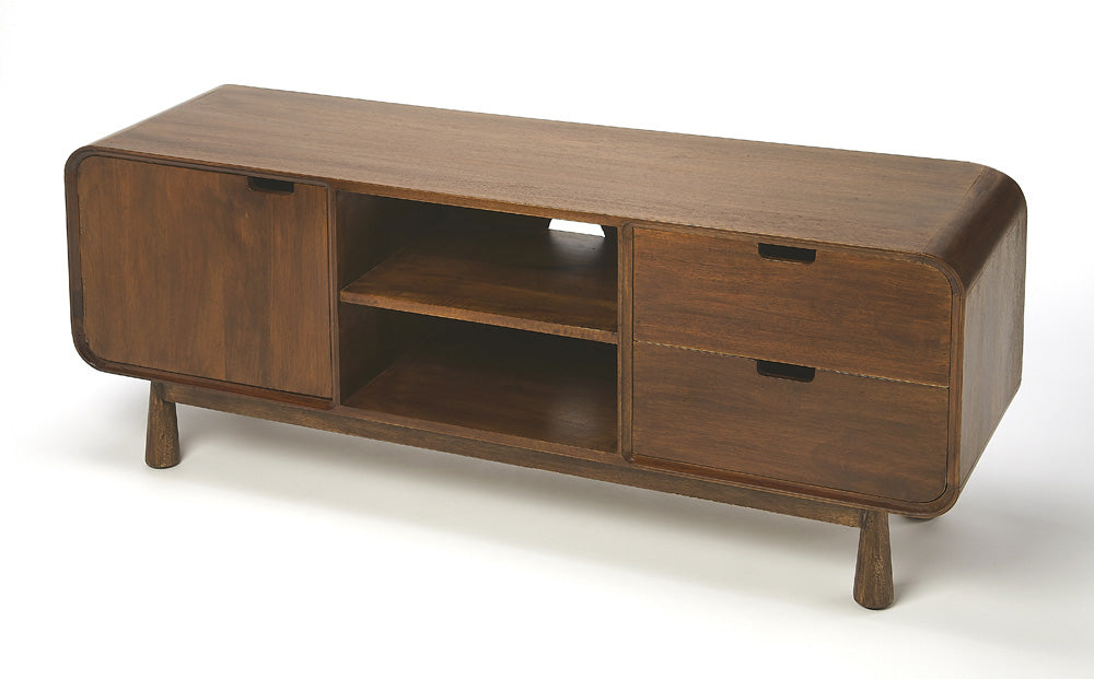 Butler Specialty Company - Drayton Modern Wood 49.5" TV Stand, Medium Brown - 5328140