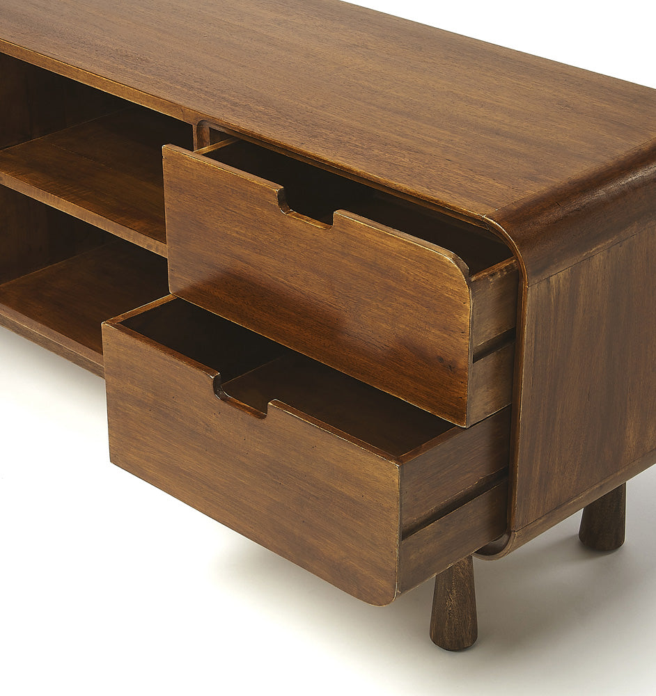 Butler Specialty Company - Drayton Modern Wood 49.5" TV Stand, Medium Brown - 5328140