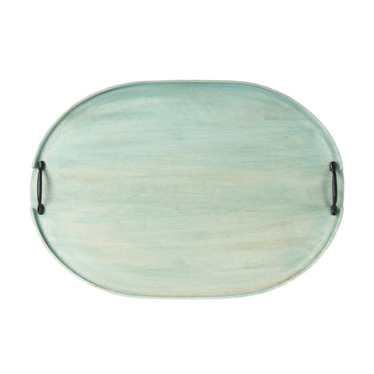 Butler Specialty Company - Hors D'oeuvres - Dubois 26.5 in. W Rectangular Solid Wood Serving Tray, Green - 4279016