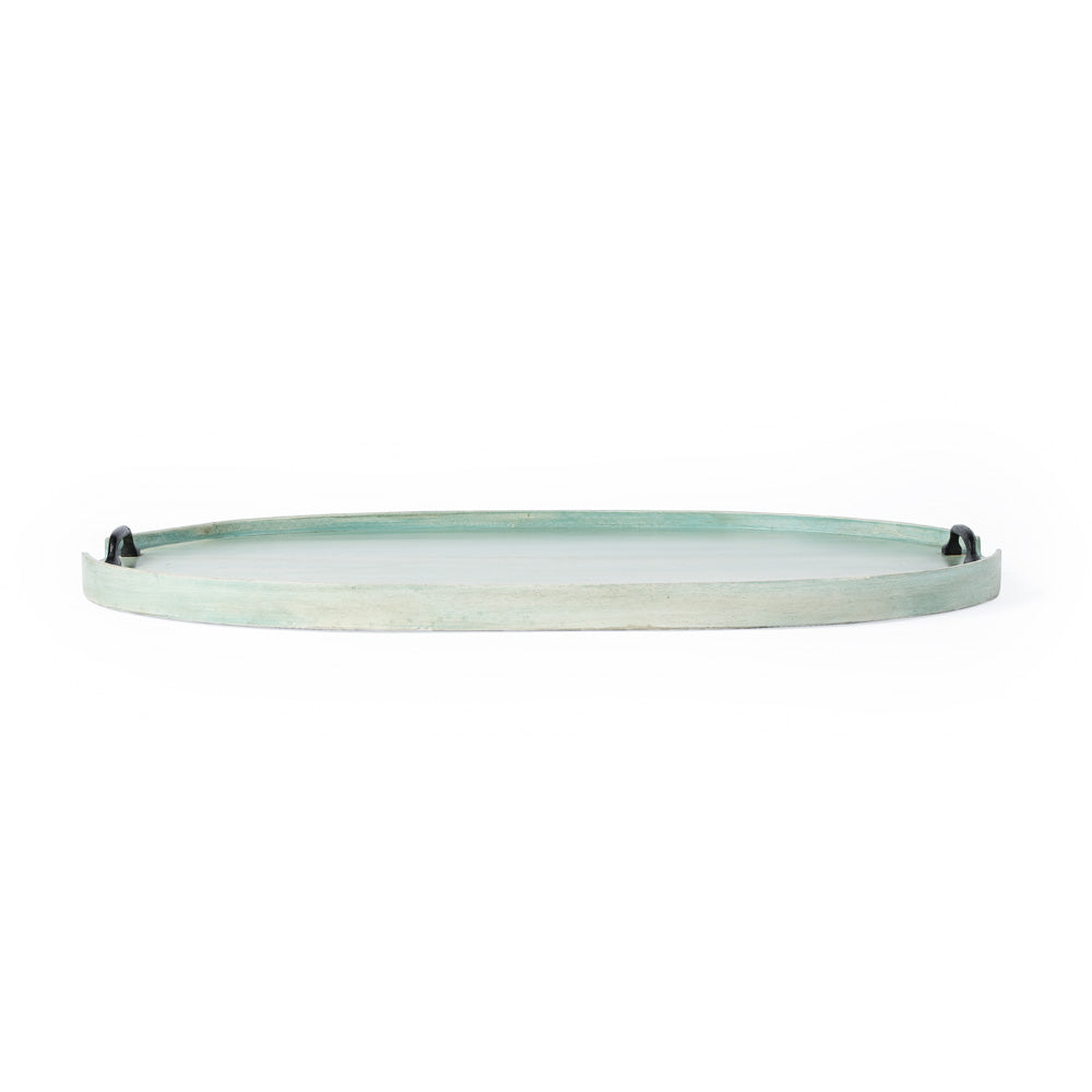 Butler Specialty Company - Hors D'oeuvres - Dubois 26.5 in. W Rectangular Solid Wood Serving Tray, Green - 4279016