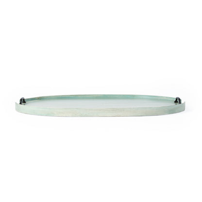 Butler Specialty Company - Hors D'oeuvres - Dubois 26.5 in. W Rectangular Solid Wood Serving Tray, Green - 4279016