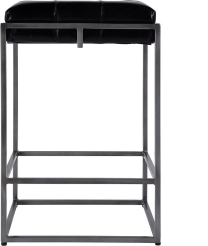 Butler Specialty Company Dudley 26 in Seat Height Leather and Iron Counter Stool  - Black - 5885034 view 2
