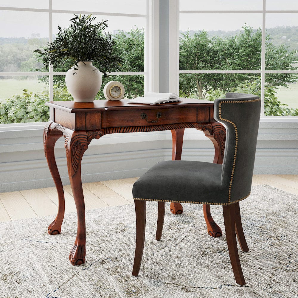 Butler Specialty Company - Dupree 35 in. W Rectangular Wood 1 Drawer Writing Desk, Medium Brown - 6042001 view 6