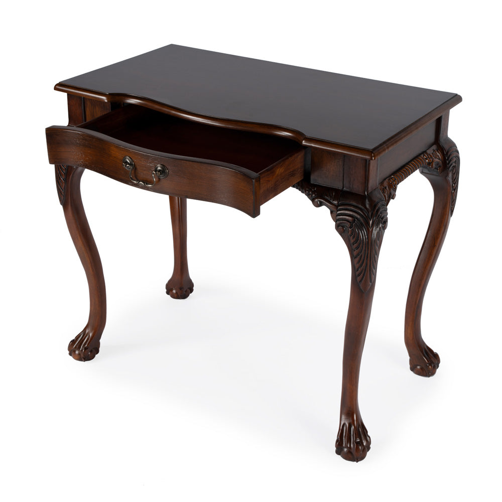 Butler Specialty Company - Dupree 35 in. W Rectangular Wood 1 Drawer Writing Desk, Dark Brown - 6042024