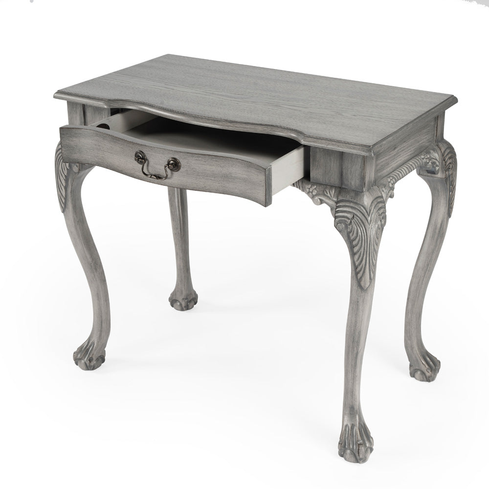 Butler Specialty Company - Dupree 35 in. W Rectangular Wood 1 Drawer Writing Desk, Gray - 6042418