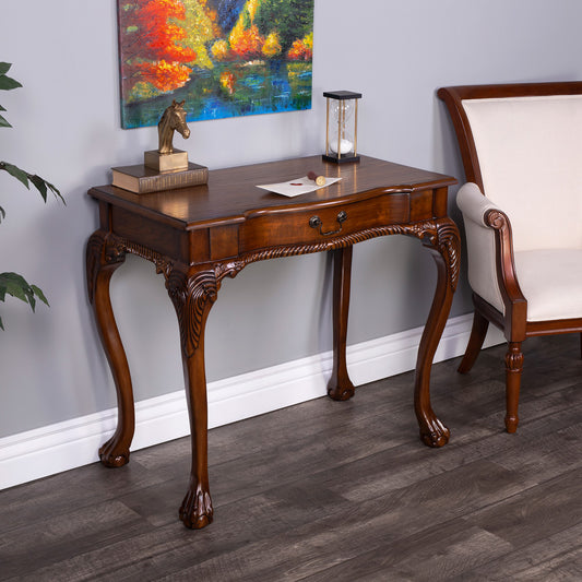 Butler Specialty Company - Dupree 35 in. W Rectangular Wood 1 Drawer Writing Desk, Medium Brown - 6042001