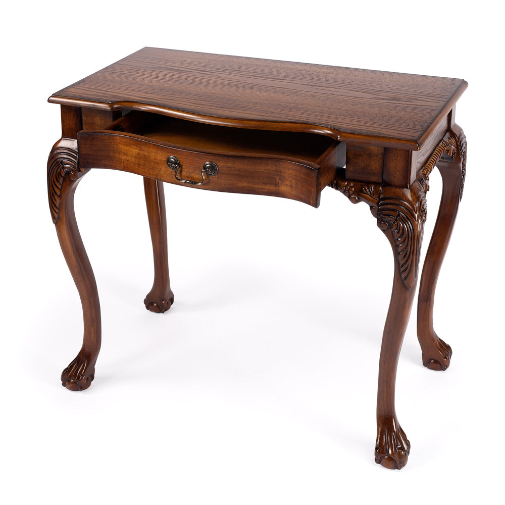 Butler Specialty Company - Dupree 35 in. W Rectangular Wood 1 Drawer Writing Desk, Medium Brown - 6042001