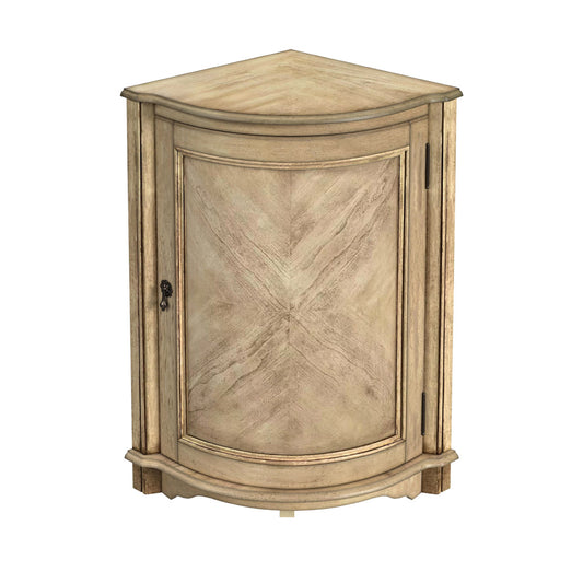 Butler Specialty Company - Durham 22.75 in. W Quarter Round Wood Corner Cabinet, Beige - 2115424