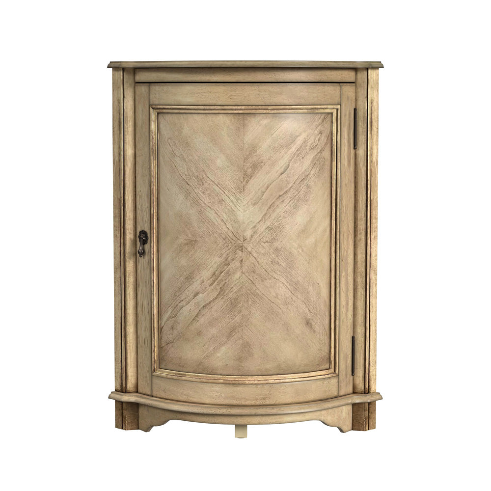 Butler Specialty Company - Durham 22.75 in. W Quarter Round Wood Corner Cabinet, Beige - 2115424