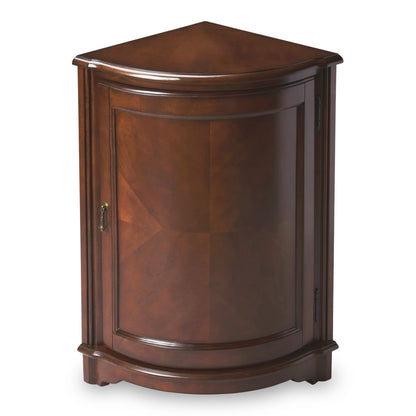 Butler Specialty Company - Durham 22.75 in. W Quarter Round Wood Corner Cabinet, Dark Brown - 2115024