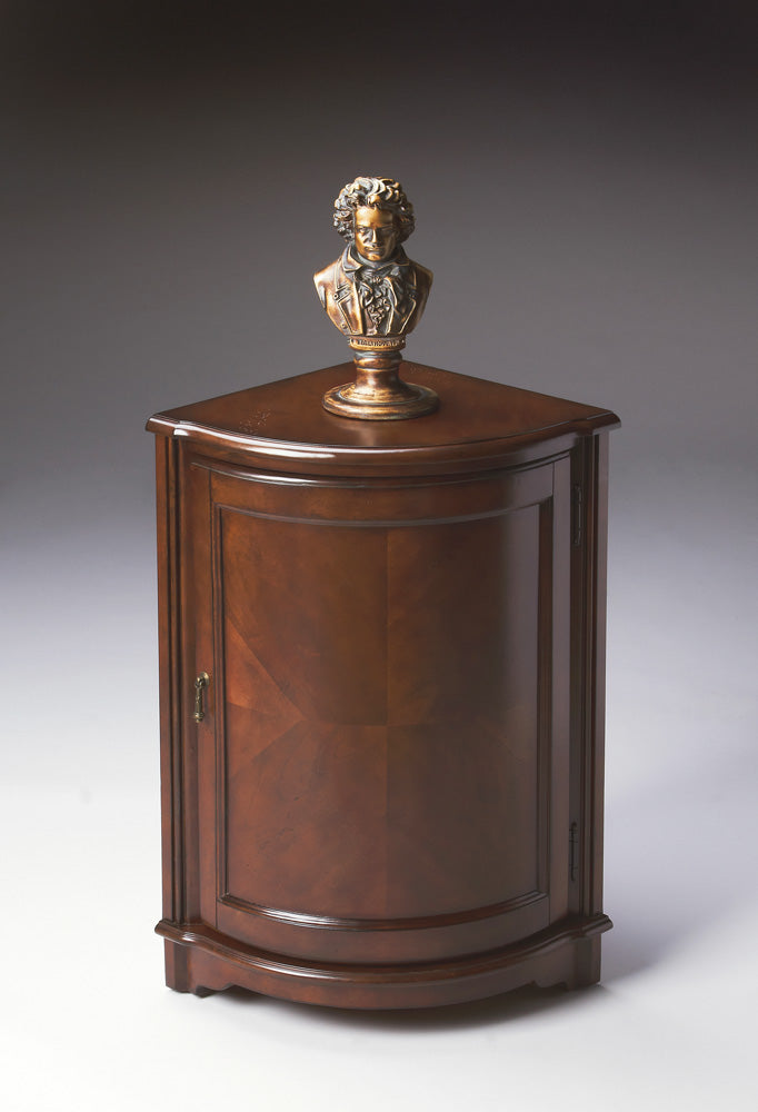 Butler Specialty Company - Durham 22.75 in. W Quarter Round Wood Corner Cabinet, Dark Brown - 2115024